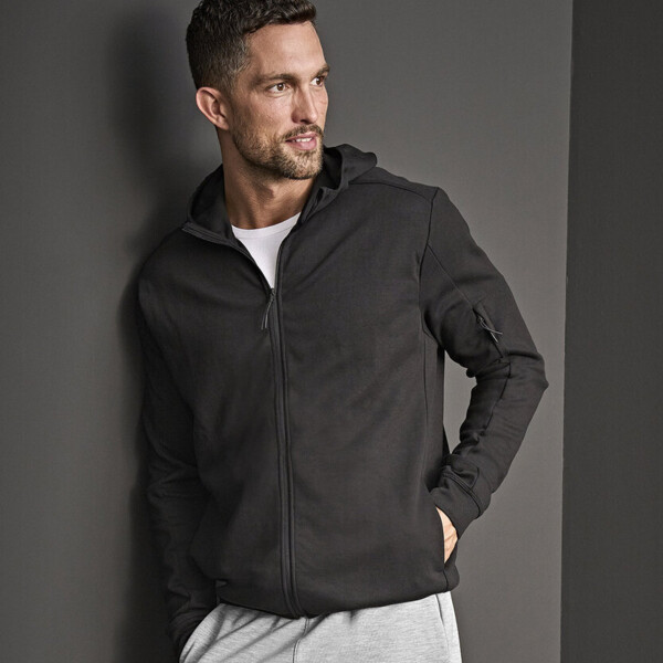Athletic hooded full-zip sweatshirt (5706) Thumbnail