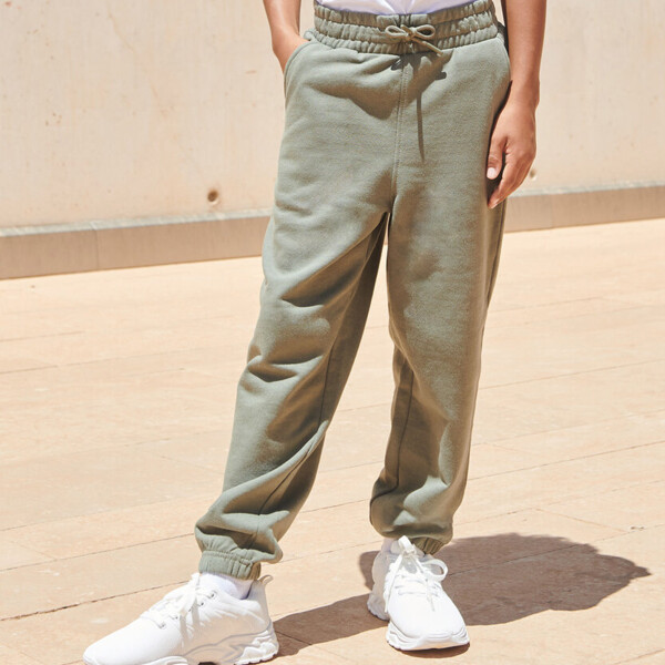 Kids sustainable fashion cuffed joggers Thumbnail