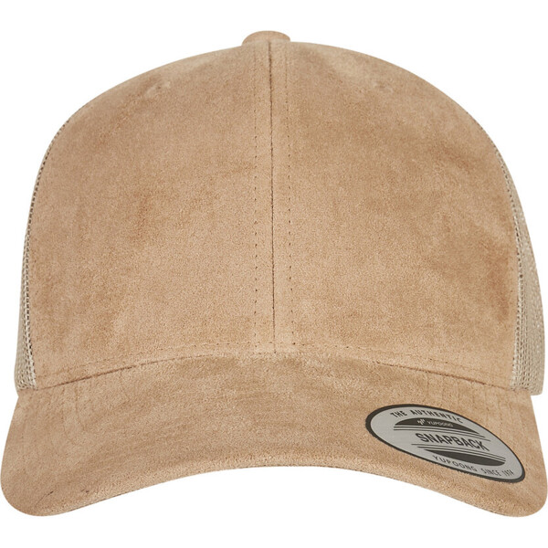 Imitation suede leather trucker cap (6606SU) Thumbnail