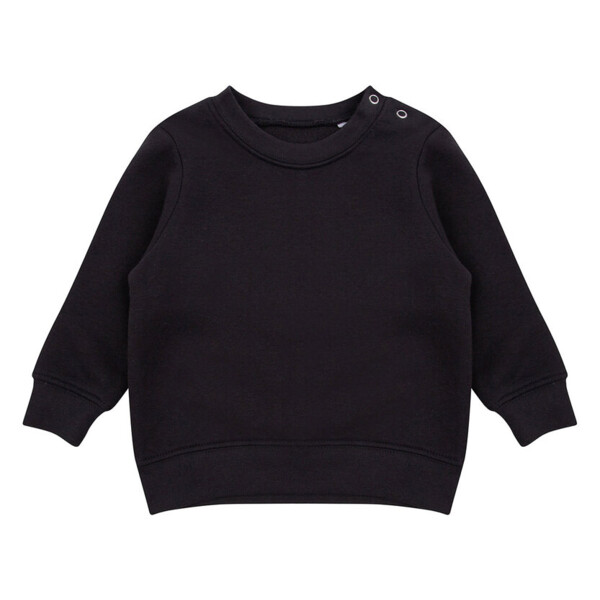 Crew neck sweatshirt with shoulder poppers Thumbnail