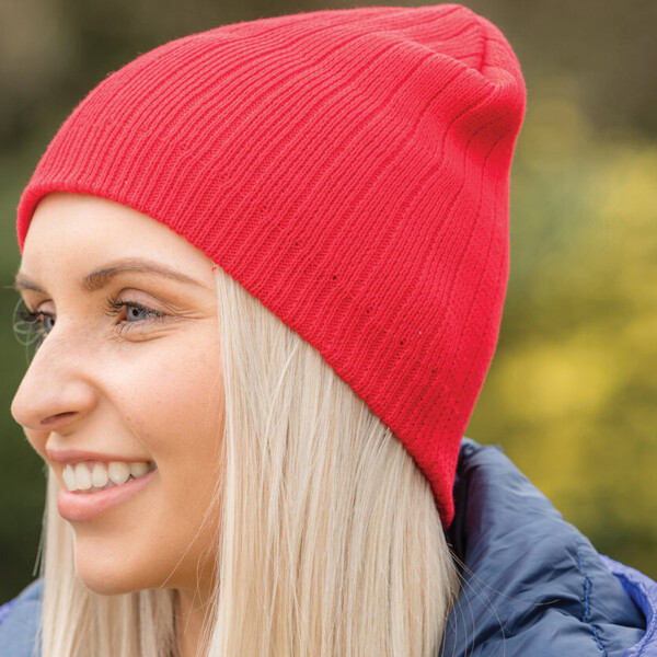 Double-knit cotton beanie hat Thumbnail