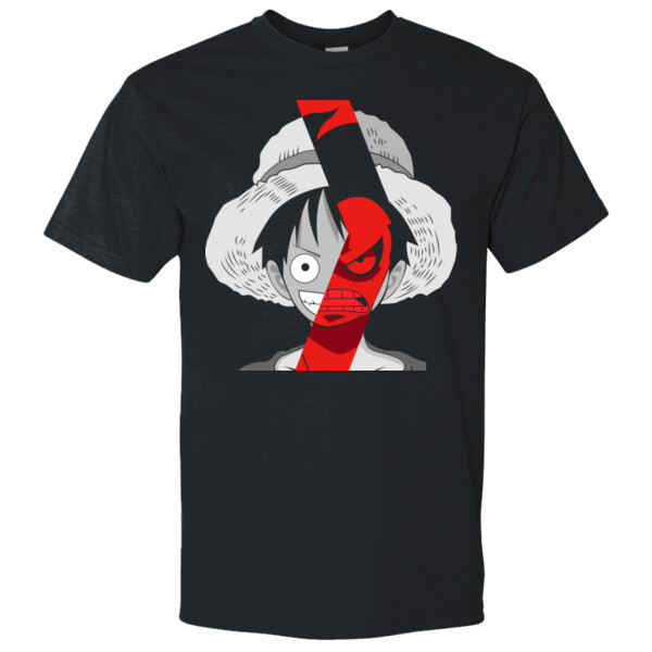 One Piece Luffy Red and White T-shirt 5 Thumbnail