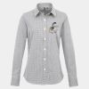Women's Microcheck (Gingham) long sleeve cotton shirt Thumbnail