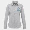 Women's Microcheck (Gingham) long sleeve cotton shirt Thumbnail