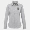 Women's Microcheck (Gingham) long sleeve cotton shirt Thumbnail