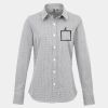 Women's Microcheck (Gingham) long sleeve cotton shirt Thumbnail