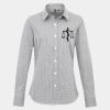 Women's Microcheck (Gingham) long sleeve cotton shirt Thumbnail