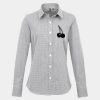 Women's Microcheck (Gingham) long sleeve cotton shirt Thumbnail