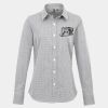Women's Microcheck (Gingham) long sleeve cotton shirt Thumbnail