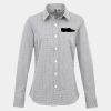 Women's Microcheck (Gingham) long sleeve cotton shirt Thumbnail