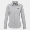 Women's Microcheck (Gingham) long sleeve cotton shirt Thumbnail