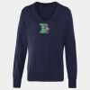 Women's v-neck knitted sweater Thumbnail