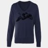Women's v-neck knitted sweater Thumbnail