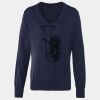 Women's v-neck knitted sweater Thumbnail