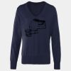 Women's v-neck knitted sweater Thumbnail