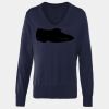 Women's v-neck knitted sweater Thumbnail